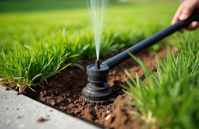 Yard Sprinkler Installation